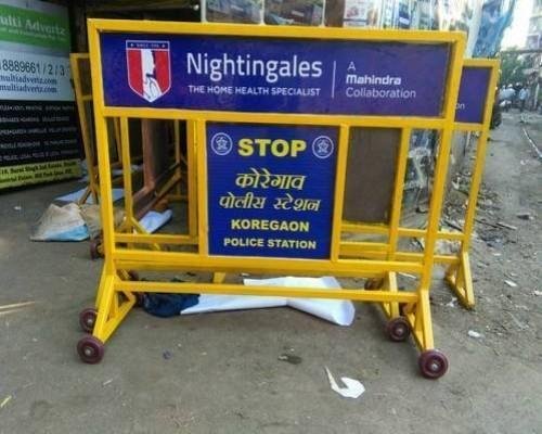 Comprehensive barricading advertisement solutions by Bizbrandvision Pvt. Ltd. in Lucknow and across India