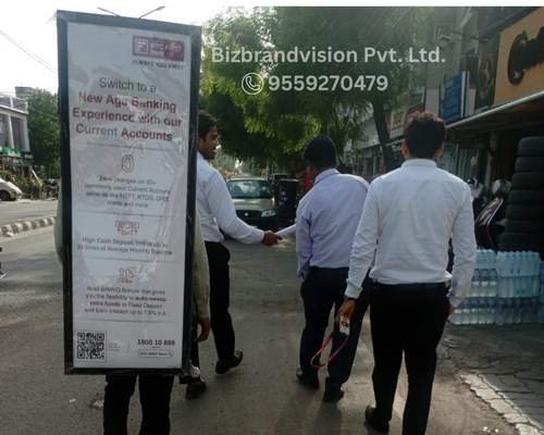 Best lookwalker advertising company in India – Bizbrandvision Pvt. Ltd., experts in human billboard marketing solutions