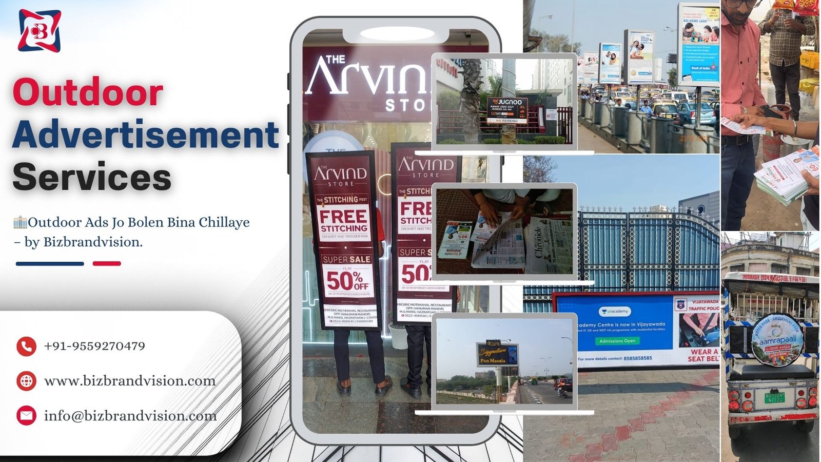 Best Outdoor OOH Advertising Company in Lucknow, UP, India - Bizbrandvision Pvt. Ltd.