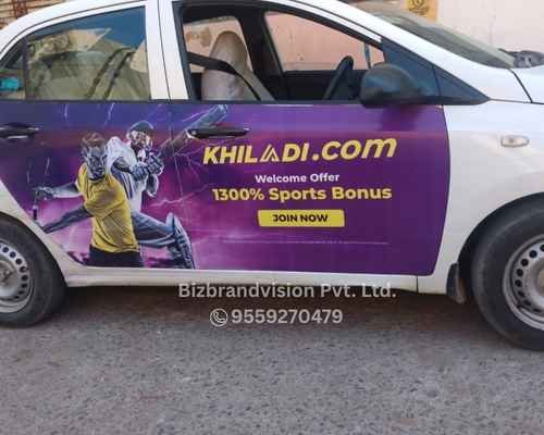 Cab branding and advertising services across India by Bizbrandvision Pvt. Ltd. for dynamic outdoor campaigns
