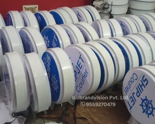 LED lollipop flange board manufacturer and dealer – Bizbrandvision Pvt. Ltd. offers premium signage solutions