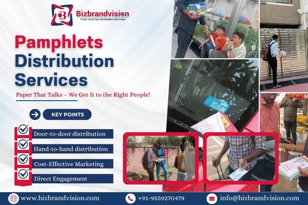 Mass pamphlet distribution campaigns by Bizbrandvision Pvt. Ltd. to reach wide audiences with printed marketing