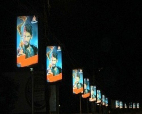 Pole kiosk advertising in Lucknow by Bizbrandvision Pvt. Ltd. for effective street-level branding