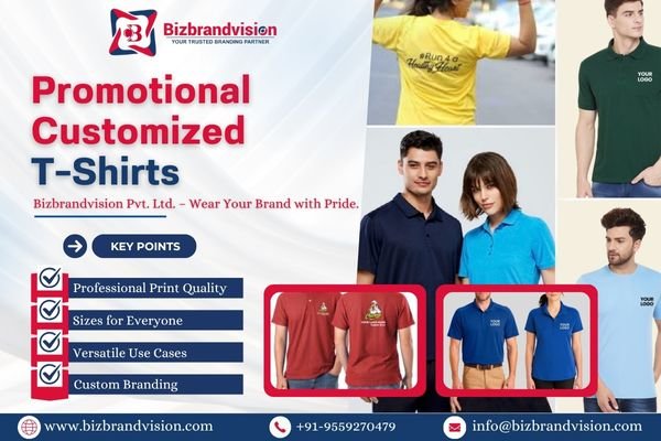 Pan India delivery of promotional custom T-shirts by Bizbrandvision Pvt. Ltd. for corporate and event branding