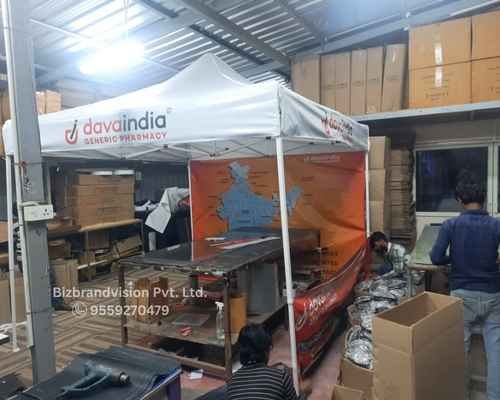 Promotional gazebo printing and manufacturing services by Bizbrandvision Pvt. Ltd. for brand visibility