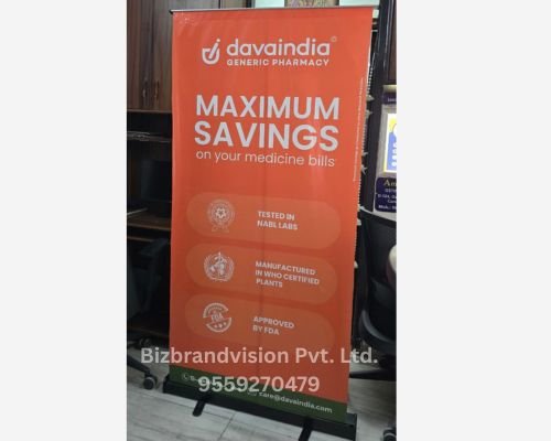 Rollup standee provider and manufacturer in Lucknow – Bizbrandvision Pvt. Ltd.