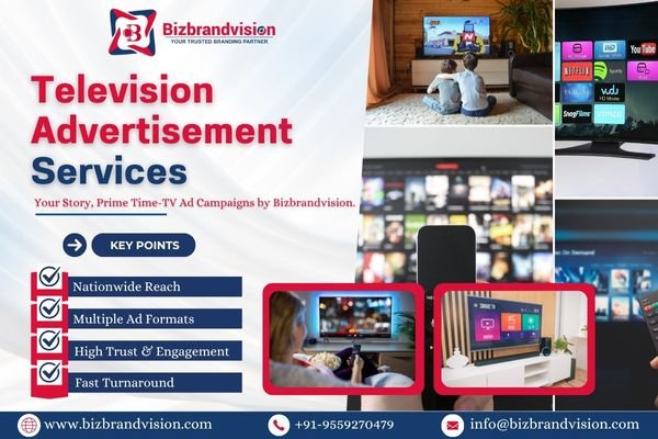 Television ad campaign agency Bizbrandvision Pvt. Ltd. offering pan India brand promotion through TV commercials