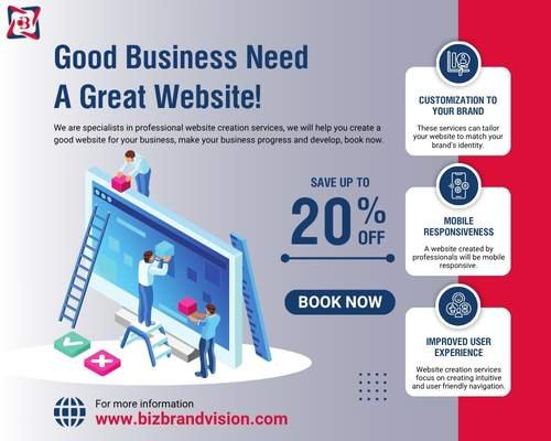Website design and development services by Bizbrandvision Pvt. Ltd.